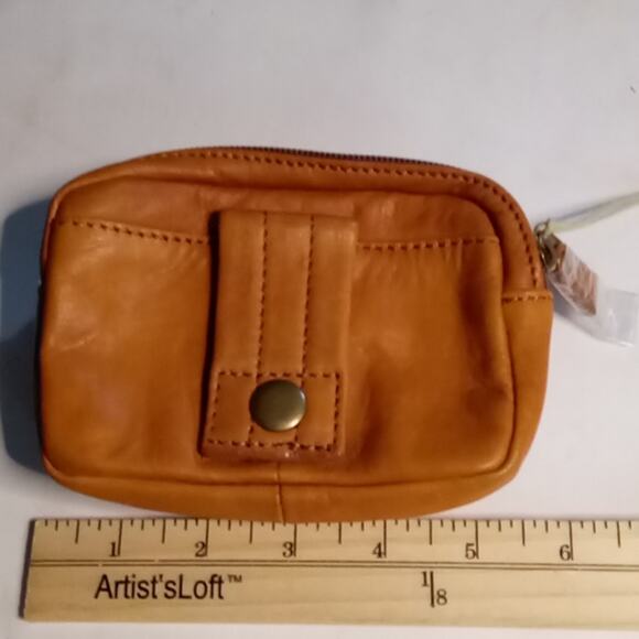 Cowhide Leather Wallet Clutch Accessory Slow Fashion Classic Quiet Luxury Boho - Picture 10 of 11